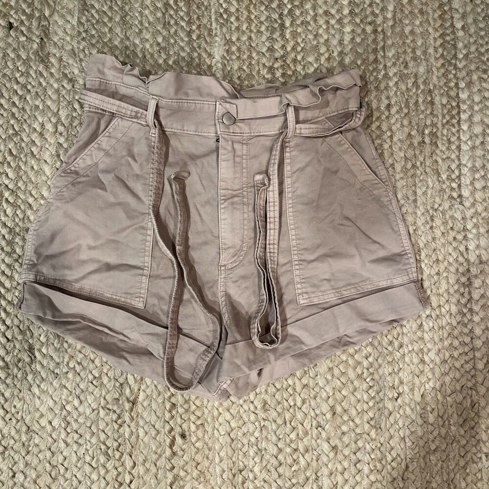 Abercrombie Fitch Women’s Cargo Shorts Belt Roll Tab Hem VTG Y2K Medium